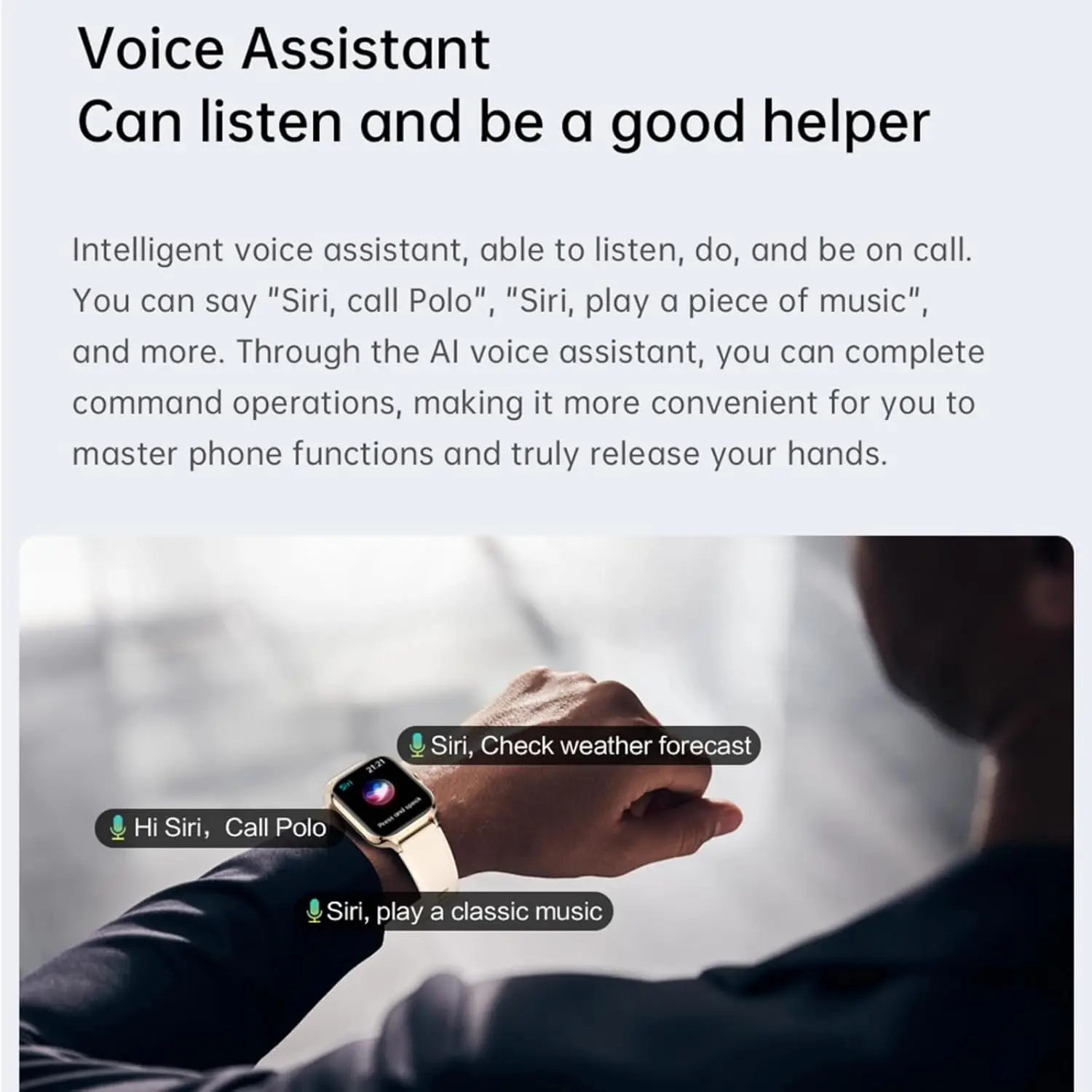 Smartwatch with HD Touch Screen, Wireless Calling, Alarm, Multi-Sport Modes, Sedentary Reminder, Calculator, Suitable for Both Android and IPhone, Unisex,Valentine's Day/Christmas/New Year/Birthday Watch Gifts