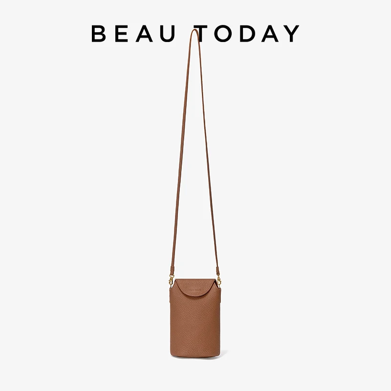 BEAUTODAY Minin Shoulder Bags Women Genuine Cow Leather Phone Bags  Ladies Crossbody Bags Handmade 61033