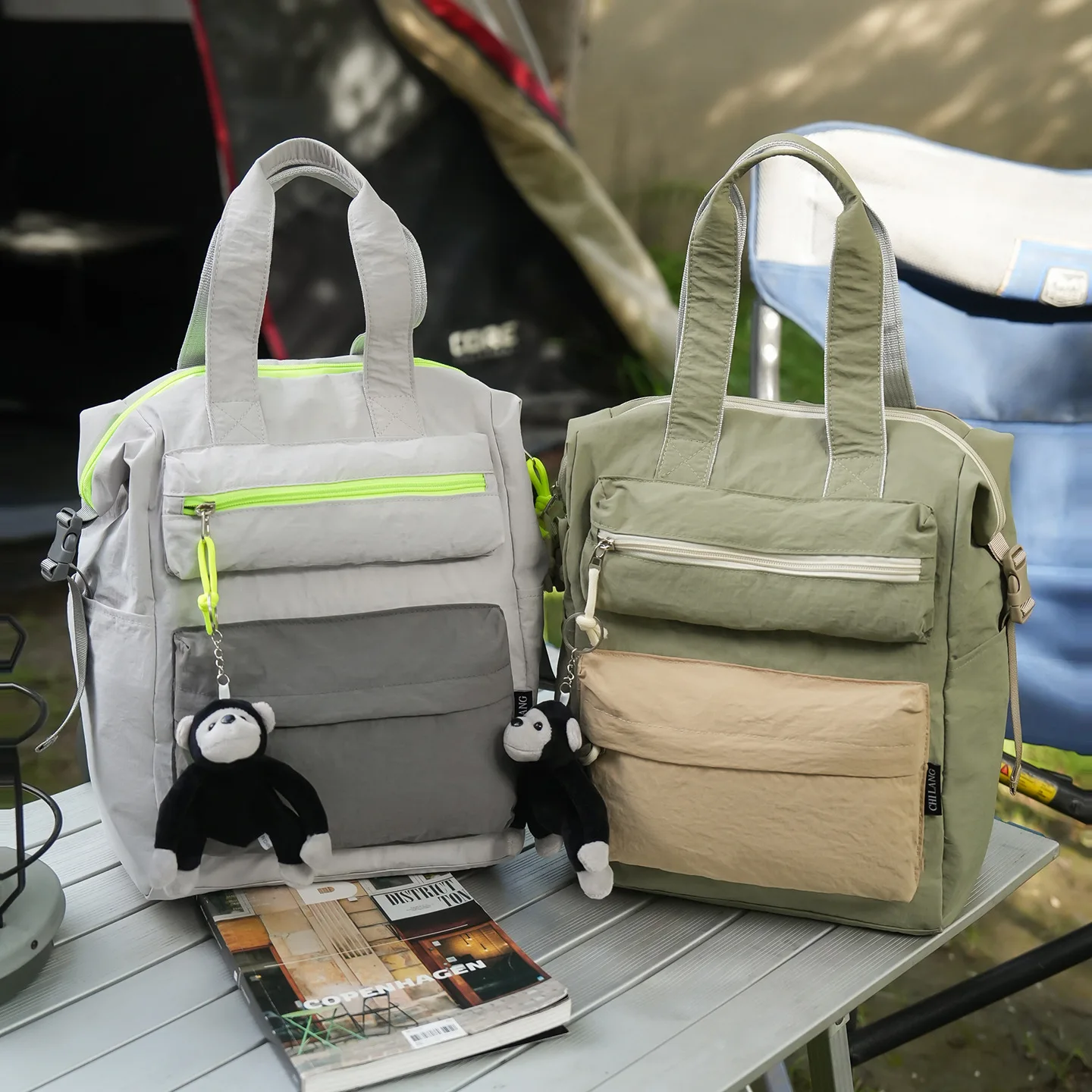 Nylon Laptop Backpack Water Resistant Large Capacity Lightweight Business Travel School Computer Daypack