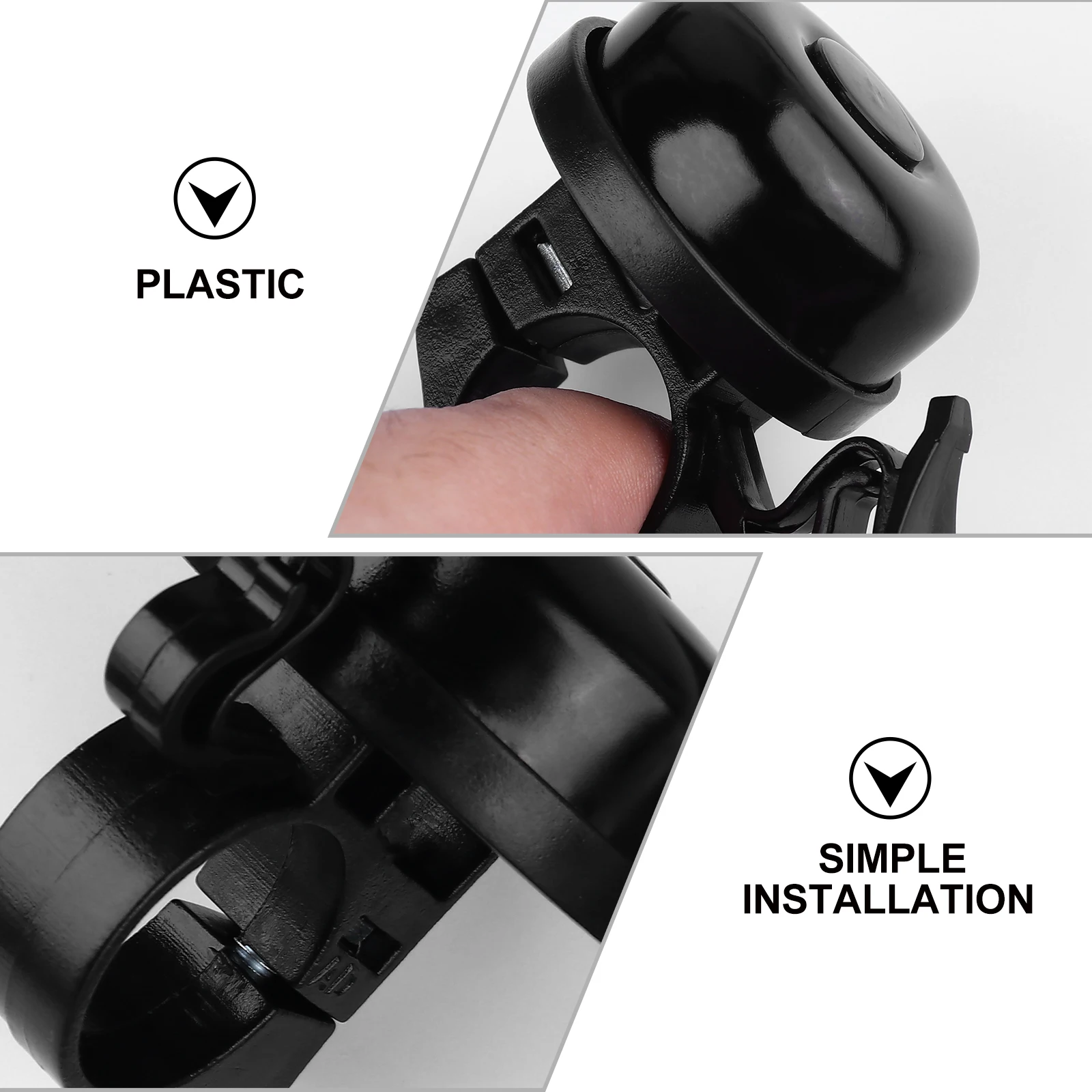 

2pcs Bicycle Bell For Adult Mountain Road Bike Durable Safety Warning Ring Crisp Sound Alarm Bell Retro Style Bike Supplies