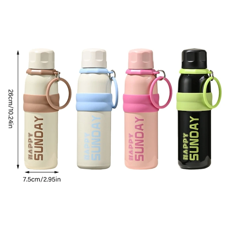 KX4B ขวดน้ำสแตนเลสหุ้มฉนวนสุญญากาศสำหรับเครื่องดื่ม Drinkware ถ้วยฟาง