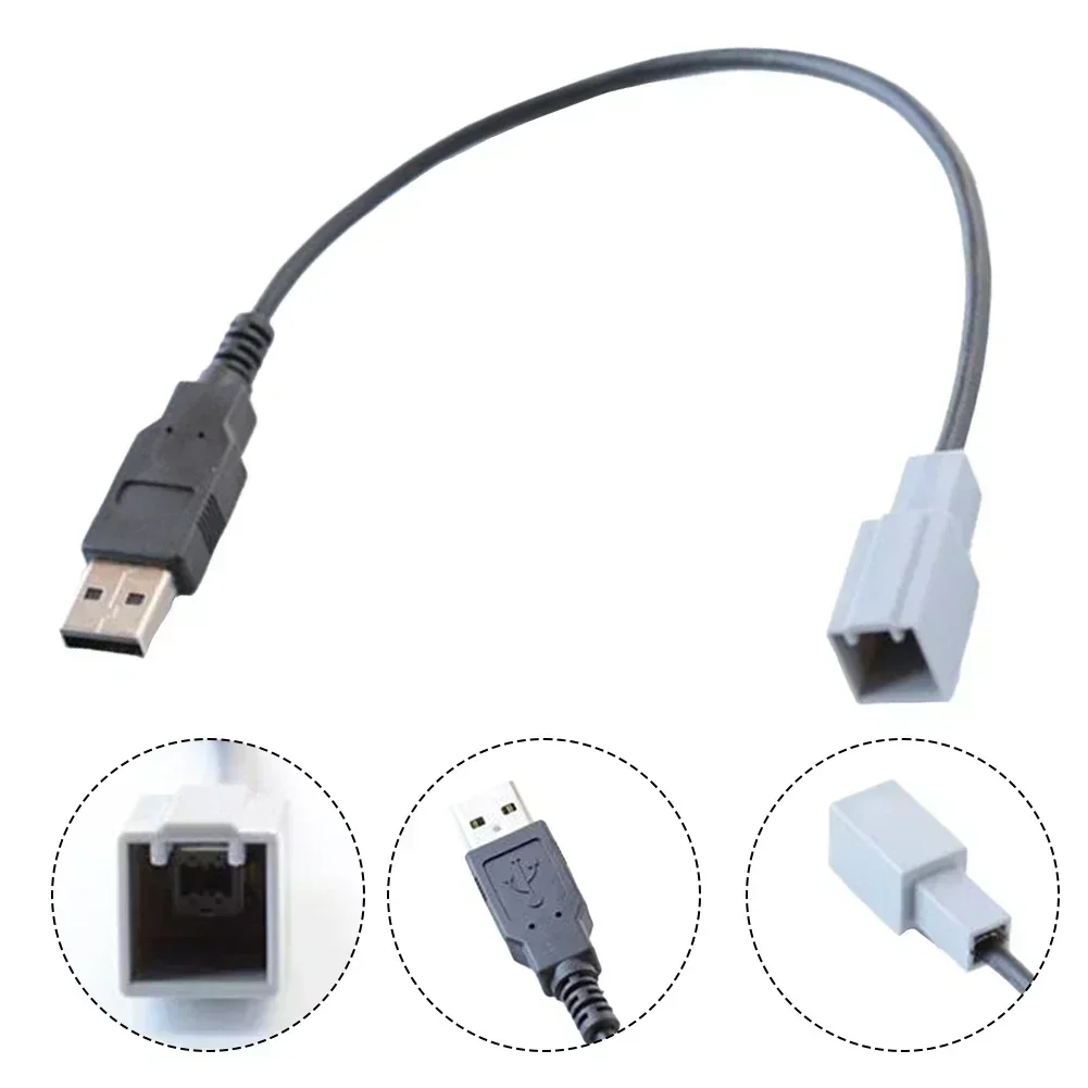 1pcs CD Changer Player USB Male Adapter Cable For Toyota For Mazda For Honda Adapter Cable Power Cable