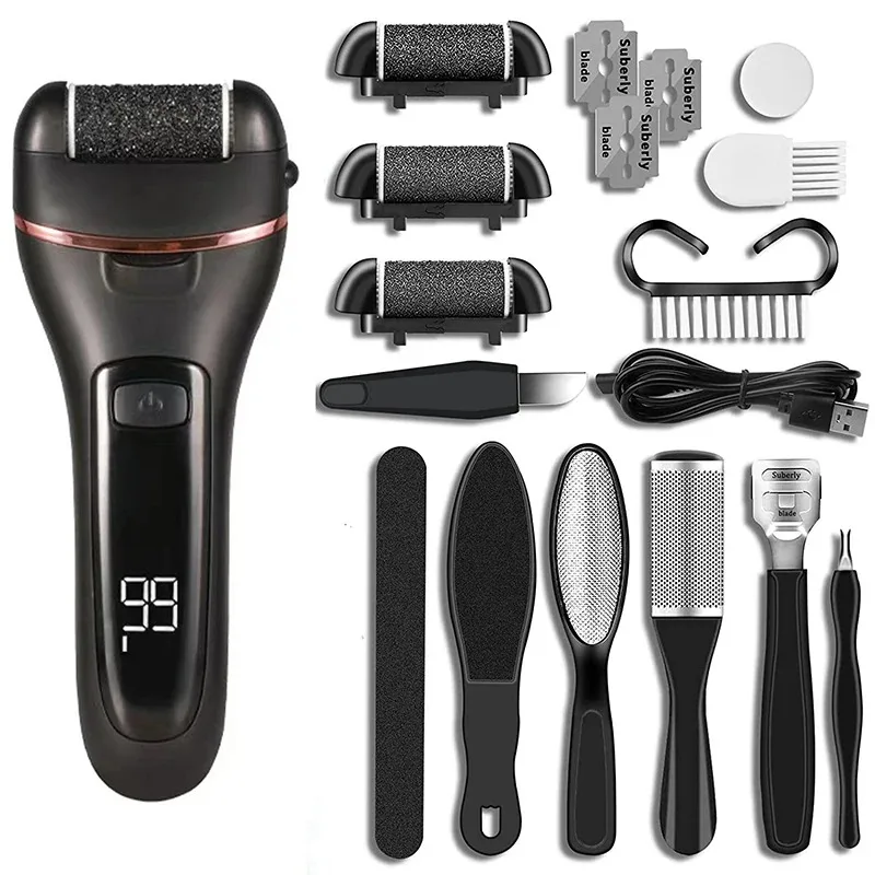 Electric Sandpaper Foot Grinder Pedicure Tool, Portable Dead Skin Hard Callus Remover for Heels Professional Foot Care Supplies - view 8