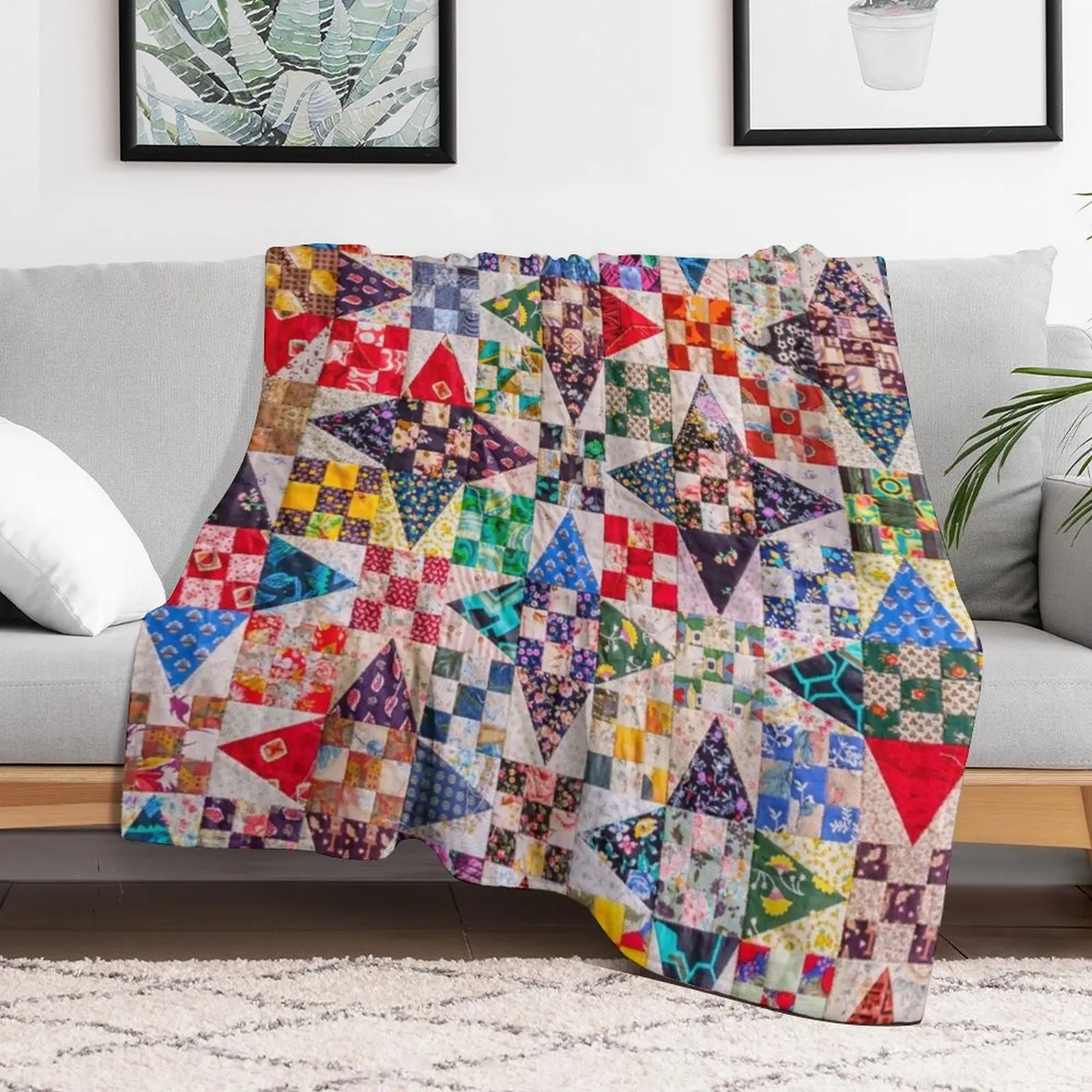 patchwork Throw Blanket Versatile Cozy Throw Blanket for All Occasions