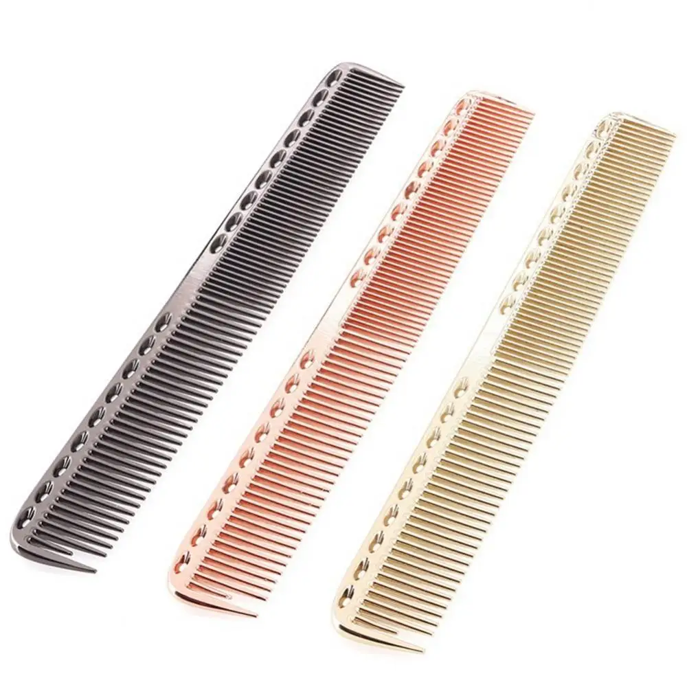 Hair Comb Hot Professional Stainless Steel Ultra-thin Anti-Static Hairdressing Tool