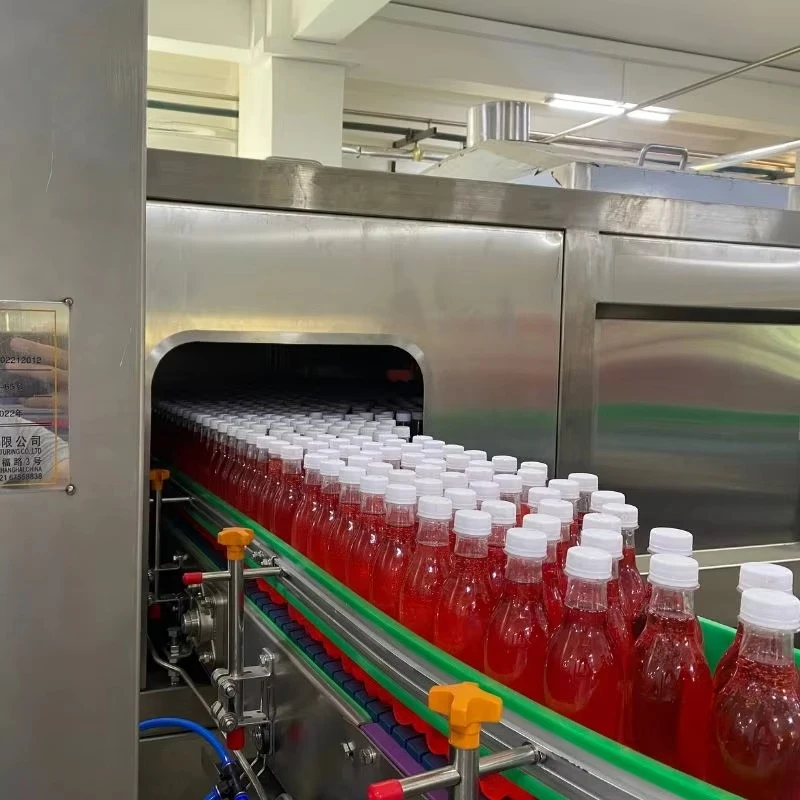 Automatic Industrial Scale Soft Drink Processing Equipment Juice Beverage Production Line