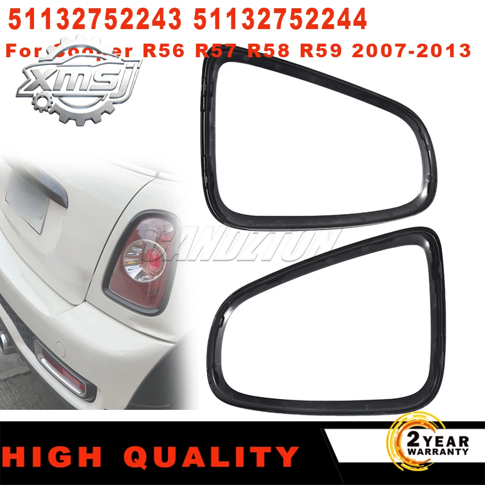 

Para BMW MINI R56 R57 R58 R59 nueva cubierta de luz trasera embellecedora negro/plata ABS 51132752243 51132752244 accesorios de