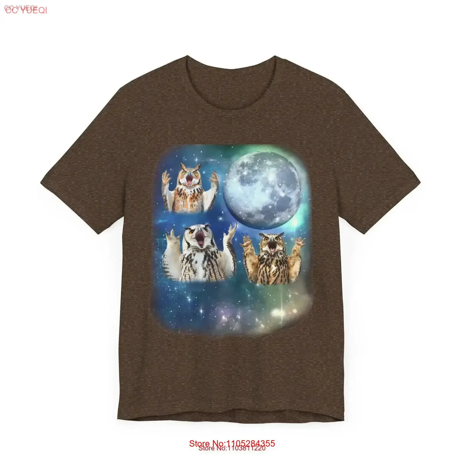Owl Howling at the Moon T Shirt Vintage 90s Inspired Night Bird Funny Lover Retro Wildlife Vibes Humorous Design vintage homme