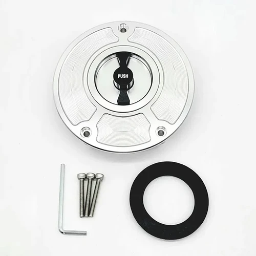 Imagen 2 del producto Tapas de combustible de aluminio CNC para motocicleta, tapa de tanque, cubierta de tanques con bloqueo rápido para HONDA CBR 600 F4I F4 F3 F2