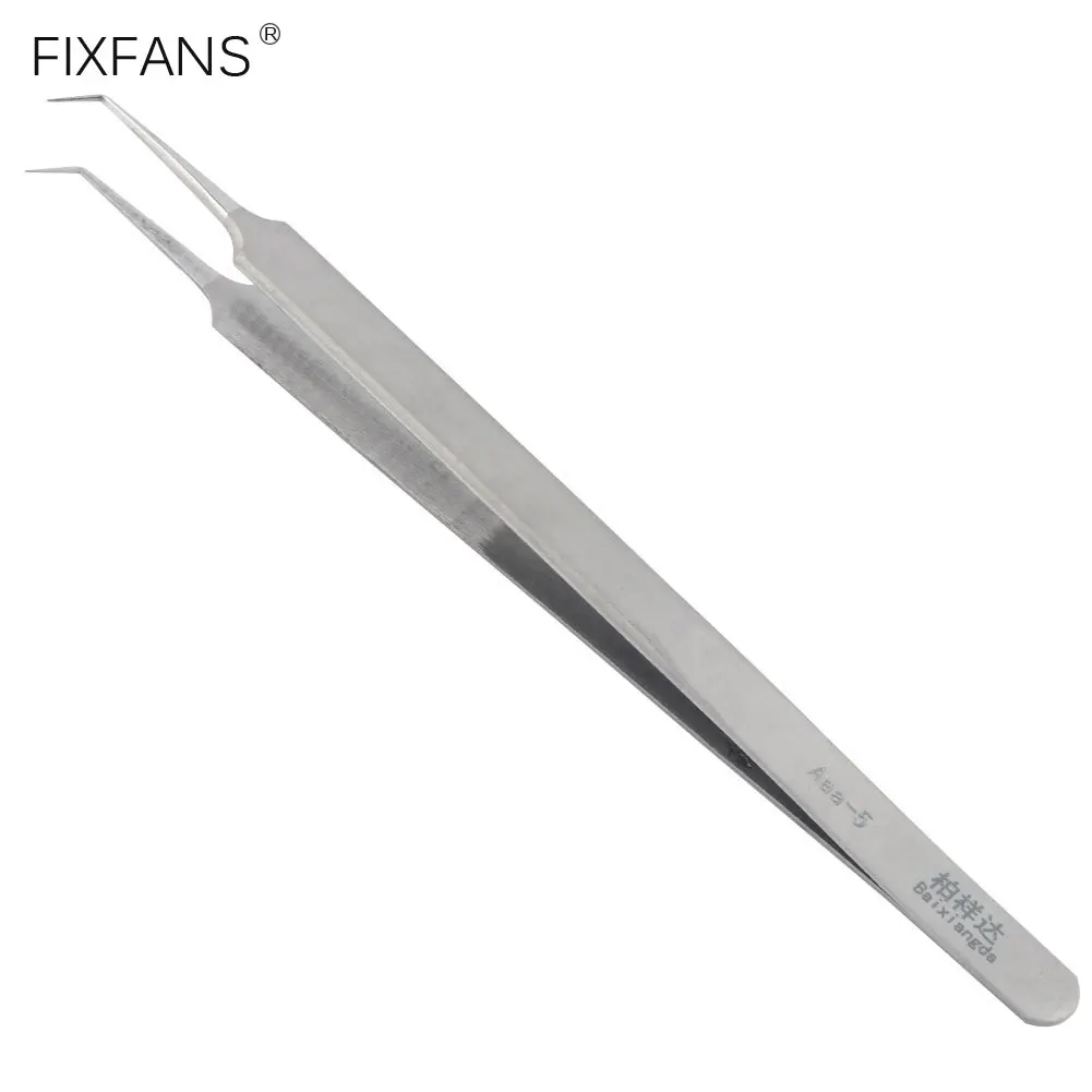 Ultra Thin Precision Fine Pointed Tweezers for Mobile Phone Motherboard Chip Fingerprint Fly Wire Repair Soldering Tweezers