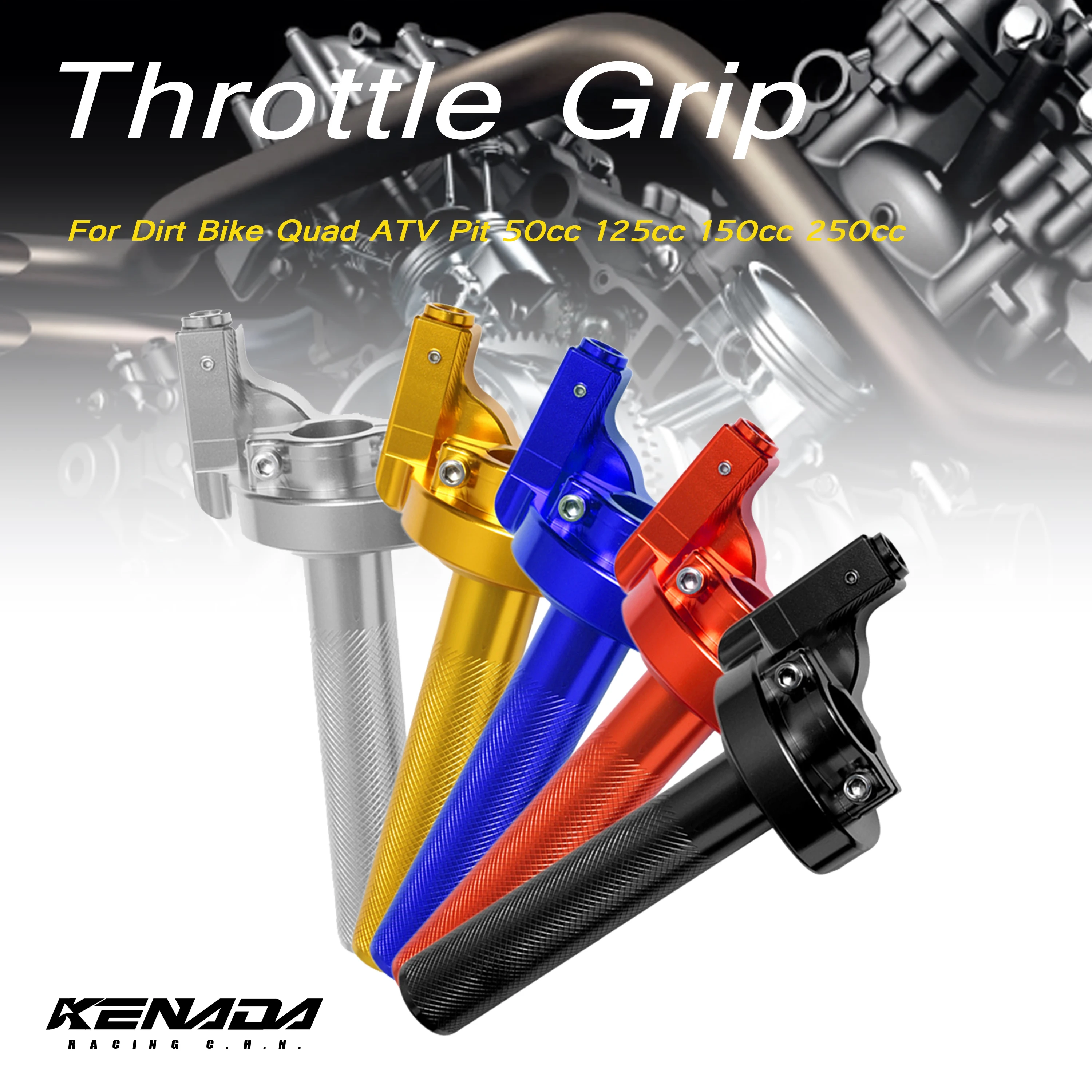 7/8'' For Dirt Bike Quad ATV Pit 50cc 125cc 150cc 250cc CNC Aluminum Twist Throttle Handle Grip