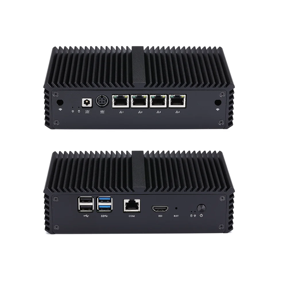 KANSUNG POE Appliance 4 Intel Gigabit LAN J3455 Celeron Apollo Lake Computer Fanless Mini PC DVR Network Gateway Device