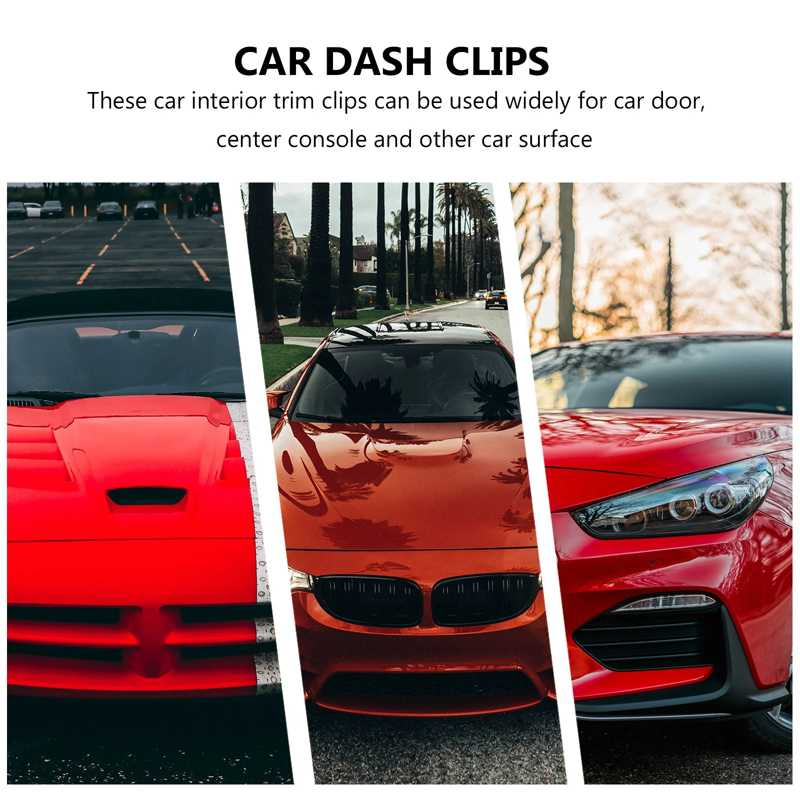 

270Pcs Car Dashboard Trim Clips High Performance Retainer Replacement for Center Console Dvd Dash Panel Automotive Interior