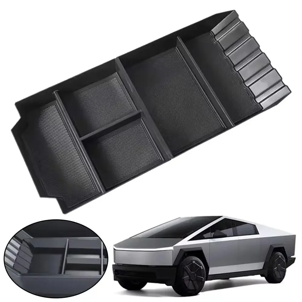 For Tesla Cybertruck Lower Center Control Storage Box Cyber pickup Armrest Lower Storage Box Storage Organization Accessories