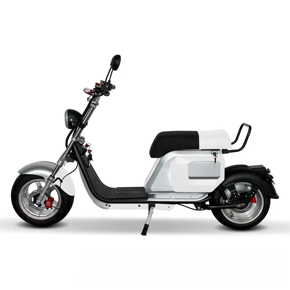 60V 2000W High Speed Double Shock Iron ABS Sensitive Thumb Throttle Electric Scooter for Brazil Outdoor Riding Harley
