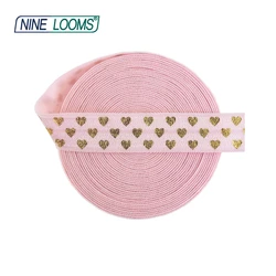 Nove telai Foil Print Fold Over Elastic FOE 5/8 