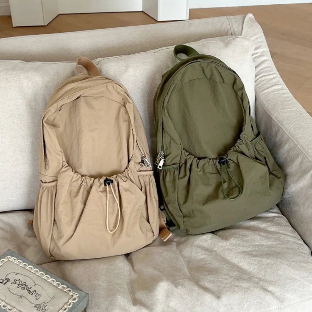 Juventude de alta qualidade zíper médio mochila bolsa de ombro mochila bolsa feminina