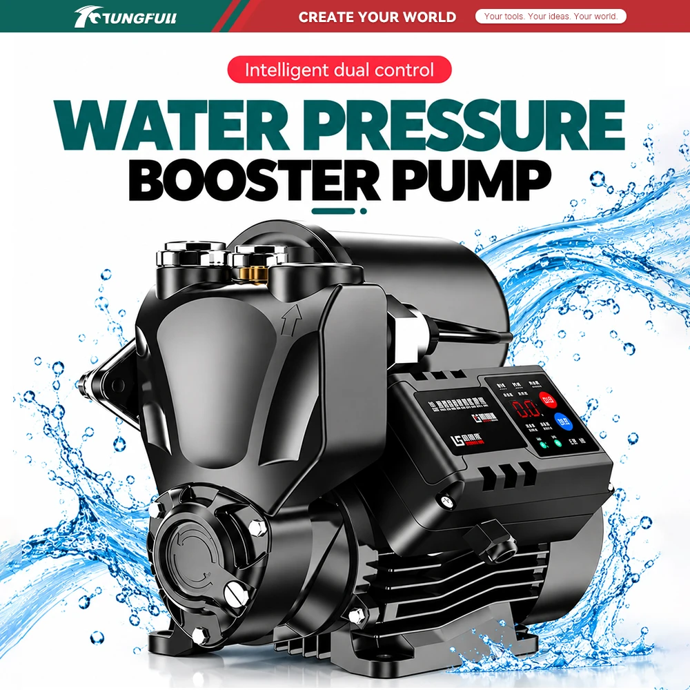 Household Self‑Priming Water Booster Pump Intelligent Dual Control Automatic Water Boosting Pump For Home Tap Water Supply