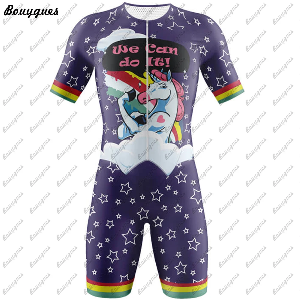 NEW Men And Women Professional Clothes Short Sleeve Cycling Skinsuits Sets Conjunto Feminino Ciclismo Jumpsuit Kit