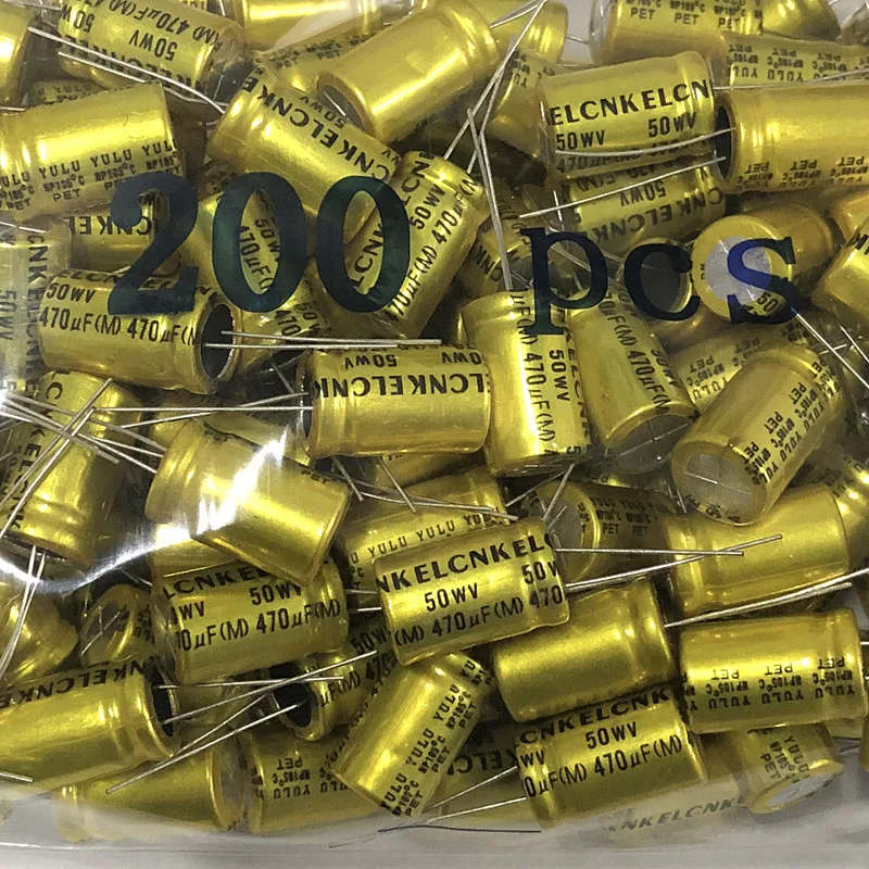 10PCS audio frequency division NP non-polar aluminum electrolytic capacitor 50v 470uf 13X25mm