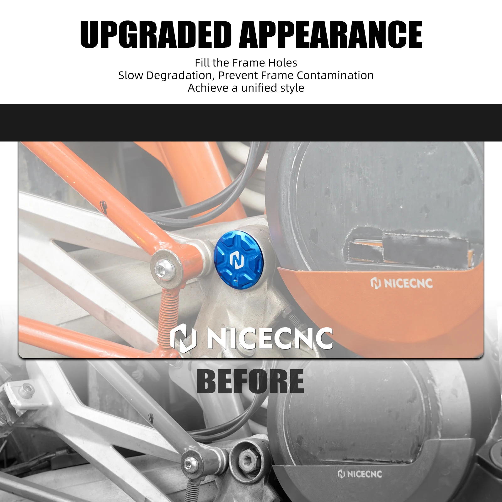 Für KTM 690 Enduro R SMCR 2008–2025, 24 Schwingen-Drehlochstopfen für Husqvarna 701 Supermoto/Enduro GasGas 700ES 700SM 2022–2025 – Detail 15