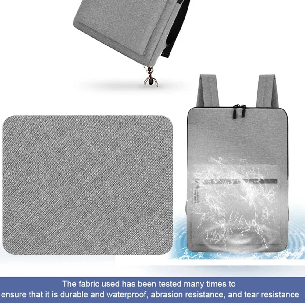 Ransel Ramping Bisnis untuk Pria Wanita Ransel Laptop Tahan Air 15,6 Inci, Notebook Komputer Ransel Kecil Ringan