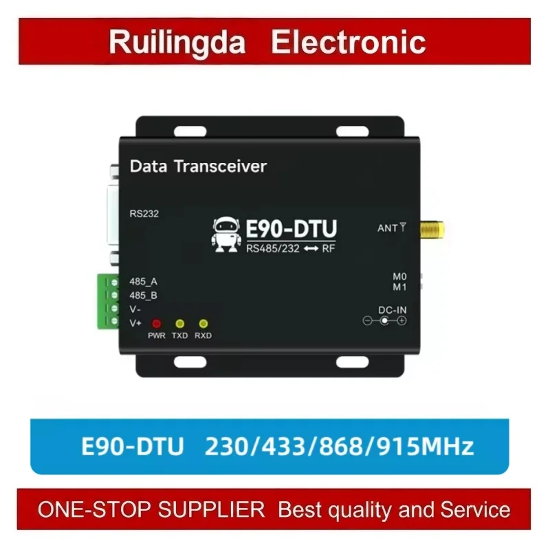 230/433/868/915MHz RS232/RS485 LoRa Wireless Digital Radio Automatic EBYTE E90-DTU16KM 22/30/33/37dBm RSSI Modbus Modem
