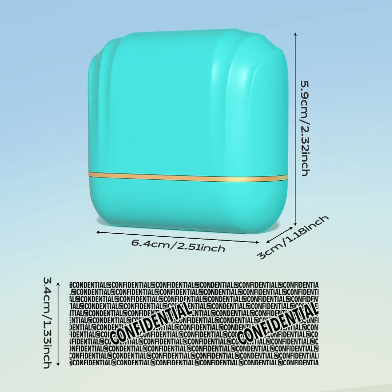 Rolling Privacy Stamp Shell Shape ID Theft Protection Roller Address Blocker Express Parcel Info Covering Tool