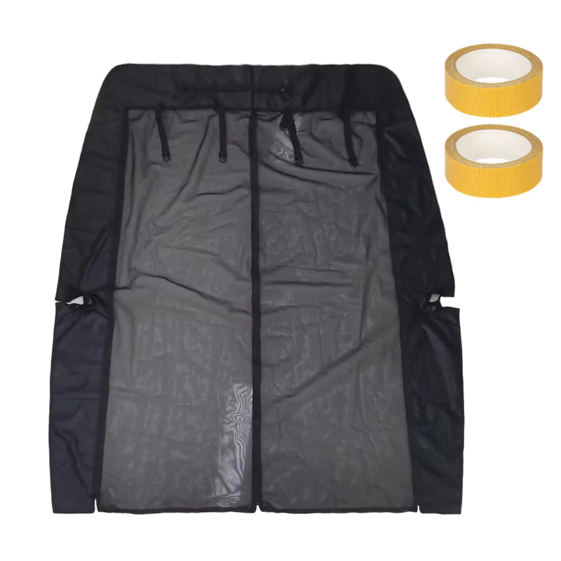 Camper Van Rear Tailgate Mosquito Fly Screen Mesh Sliding Door Magnetic Insect Bug Net for Ford Transit Custom 2012-Onwards