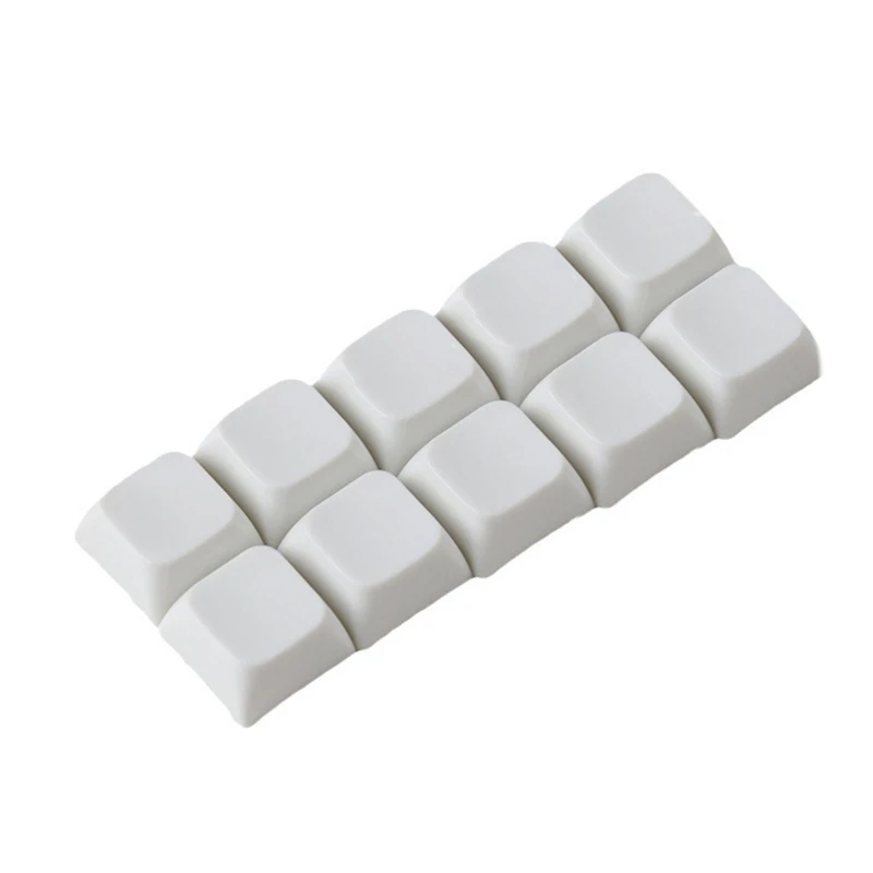 10PCS Resin Keycaps Smooth Glaze Evenly CherryProfile Keyboard Keycap Set