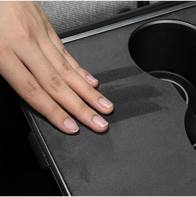 Für Tesla Modell 3 Y 2021 2022 2023 Auto Zentrale Steuerung Vorne Wasser Tasse Halter Trim Abdeckung Aufkleber Innen Dekoration zubehör – Detail 10