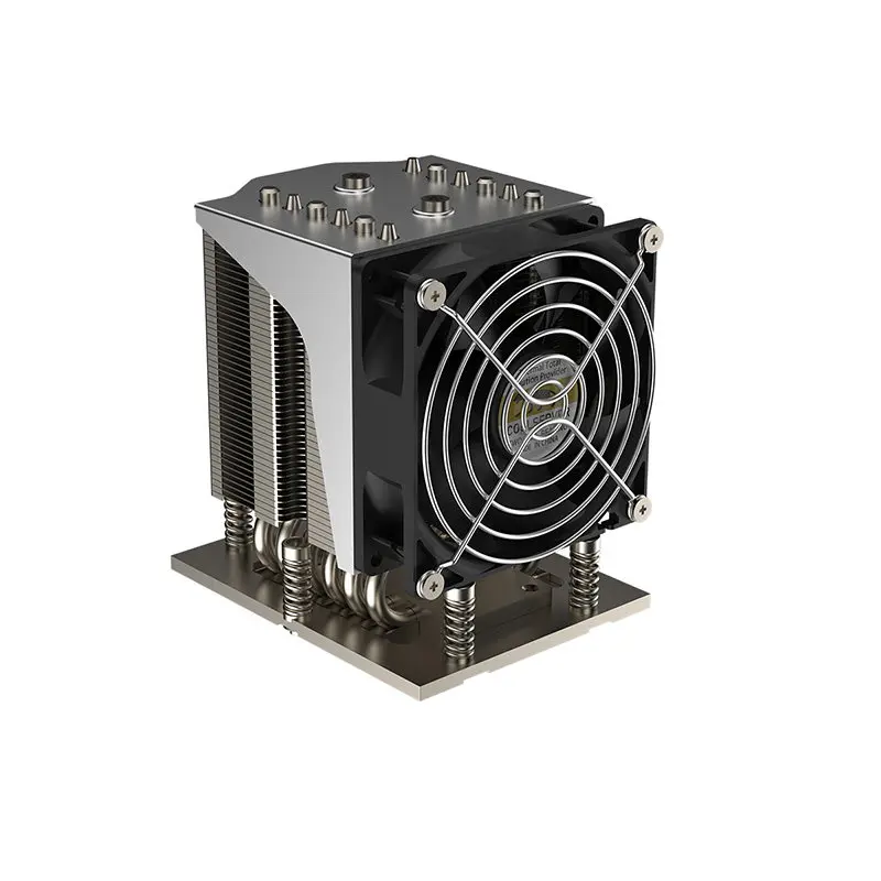Server CPU Cooler S42 4U 6 Heatpipe CPU Cooler 400W 4pin PWM Fan Radiator Workstation/Server Heatsink / AMD EPYS SP5 Motherboard