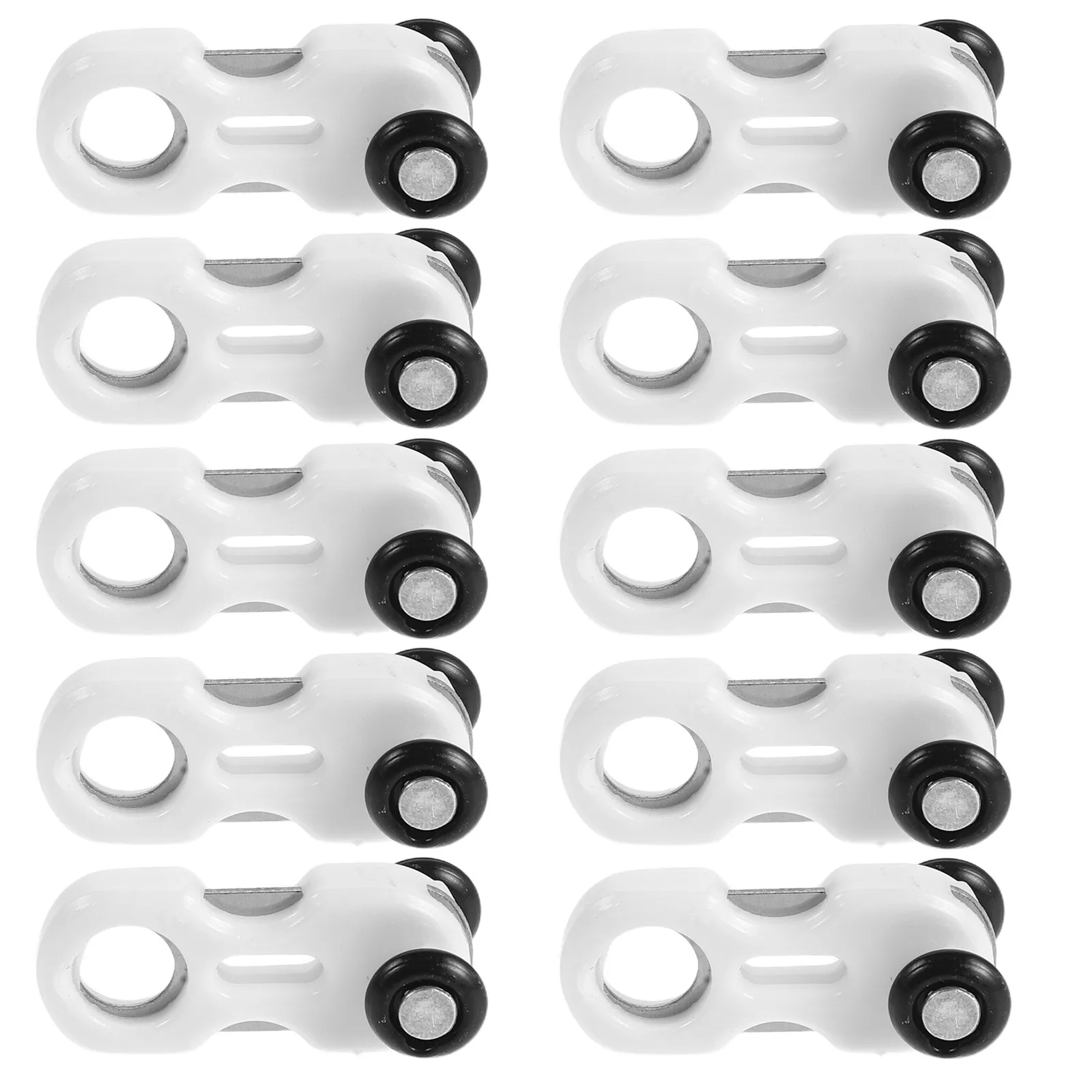 100 Pcs Hidden Curtain Wheel Track Accessories Curtains Pulleys Ceiling Mounted Roller for Wardrobes System