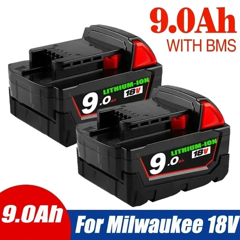 

Оригинальный сменный литий-ионный аккумулятор 18 в 1815 Ач для Milwaukee M18, аккумуляторы для электроинструментов 48-11-1850 48-11-1860 48-11-Z50