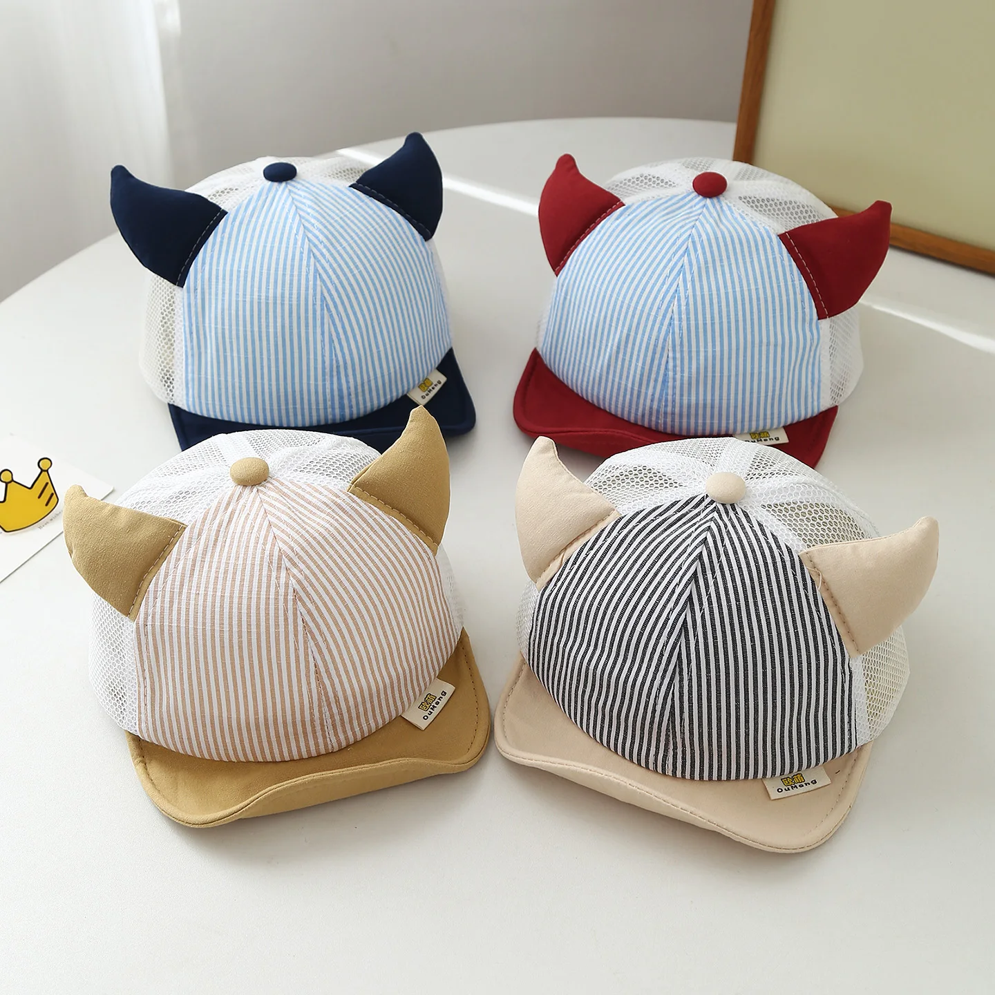 

Детская шапка - весенне-осенний стиль - милая и очаровательная бейсболка с мягким козырьком - идеально подходит для защиты от солнца на улице для малышей.