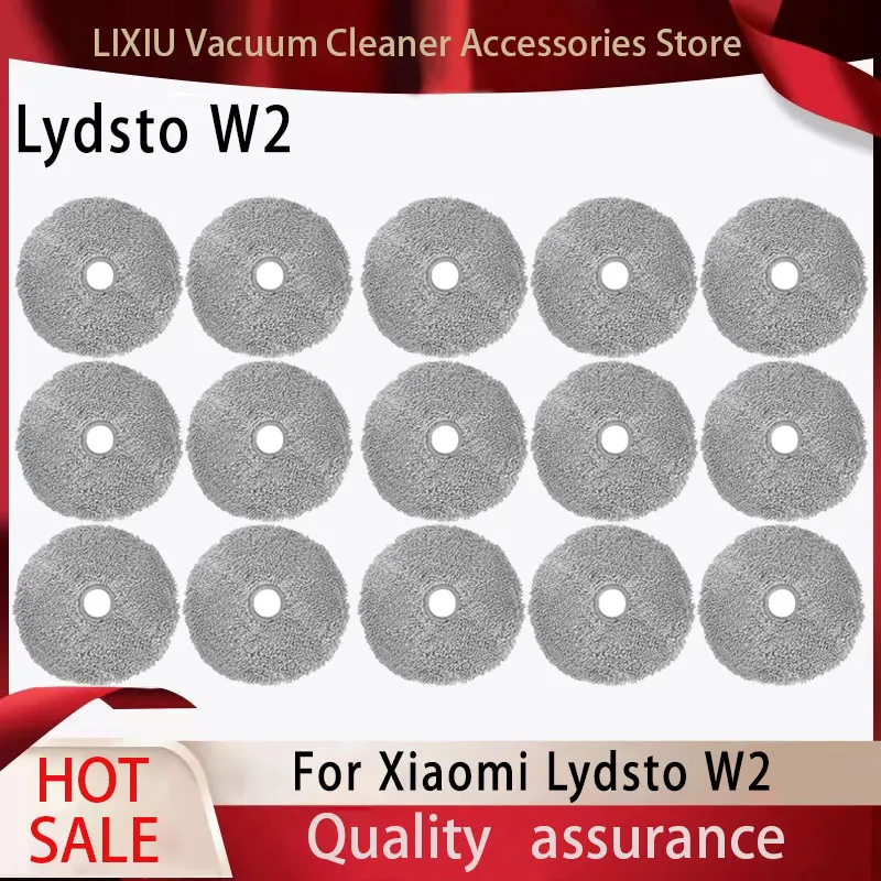 For Xiaomi Lydsto W2 Mop Cloth Parts Dust Bags Brush Robot Vacuums Spare Part Replacement Garbage Bags Accessories