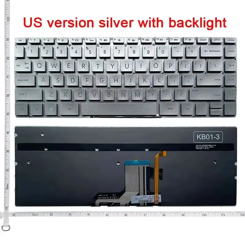 US laptop backlit keyboard for HP Spectre 13-AC 13-ac000 x360 13-ac023dx 13t-ac000 13-ac0xx 13-ac033dx 13-ac063dx English