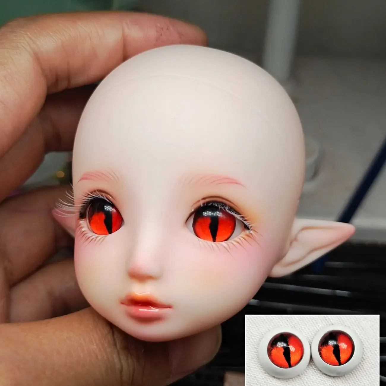 Pressure Eyes For BJD Doll 10mm/12mm/14mm/16mm/18mm  Acrylic Eyes Handmade DIY Doll Accessories BJD Doll Cat Eyes Gifts