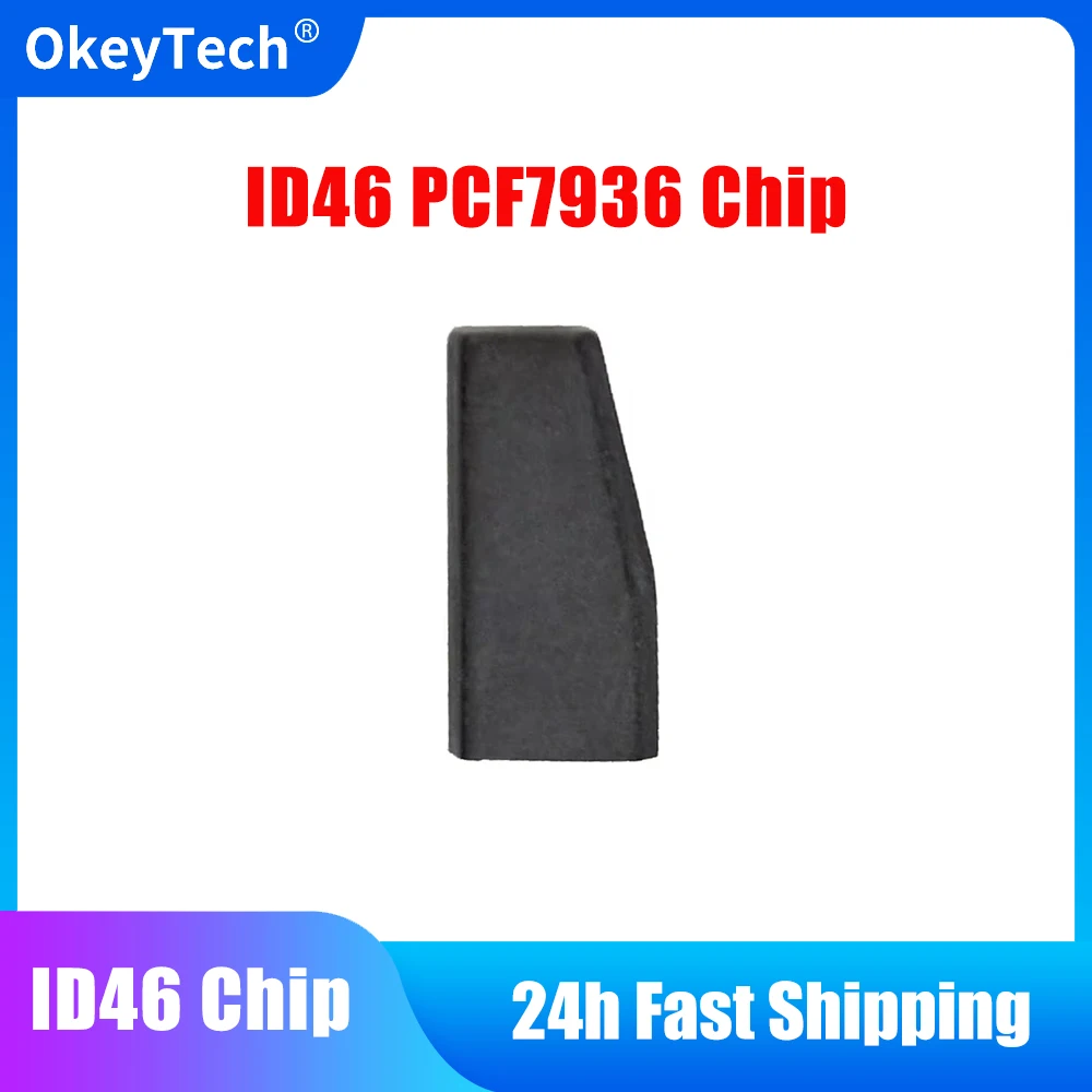 

OkeyTech 1pcs/lot ID46 PCF7936 Transponder Chip Blank Car Key Ceramics Carbon Unlock Chip For Renault Mitsubishi BMW Peugeot