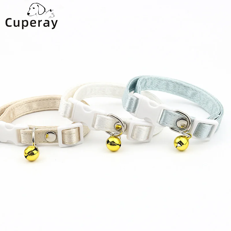 Cat Collar,Cotton Breakaway with Bell,Safety Buckle Wedding Cat Collar for Girl Boy Cats and Small Dogs,Adjustable Pet Supplies