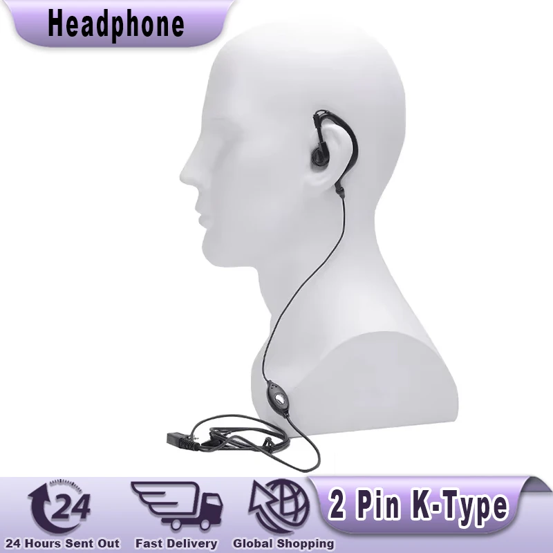 Walkie Talkie Headset QuanSheng UV-K5 Earpiece UV-K6 UV 5R Plus DM-1701 UV-13 UV-17 Pro Max Headphone Two Way Radio Accessories view 3