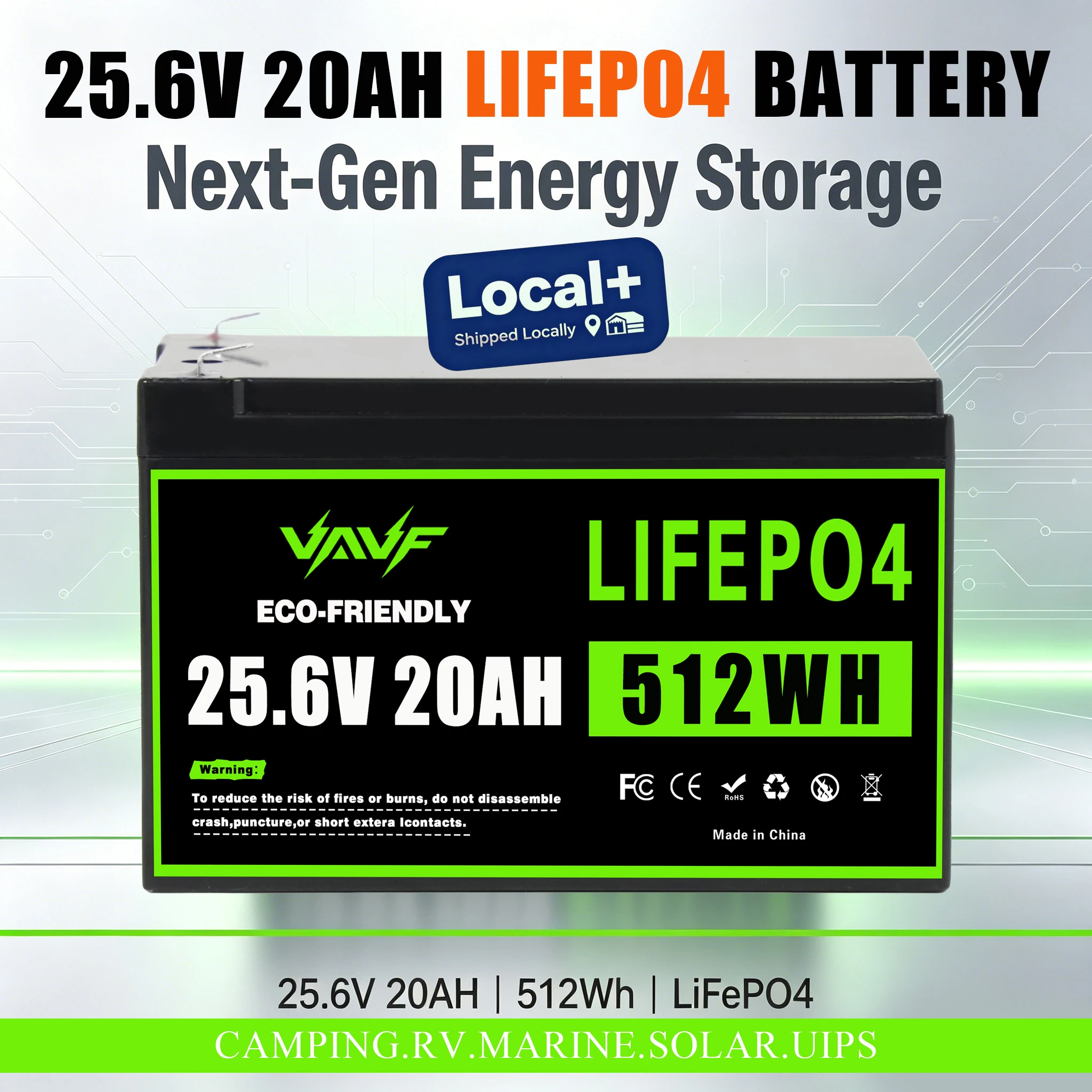 20000mAh LiFePO4 Batteriepack 24V mit eingebautem BMS-Schutzmodul, Überseelager EU, für Solarpanelsysteme, Wohnmobile, Yachten, Alarmanlagen, Boote, Trolling-Motoren, schnelle Lieferung vor Ort.