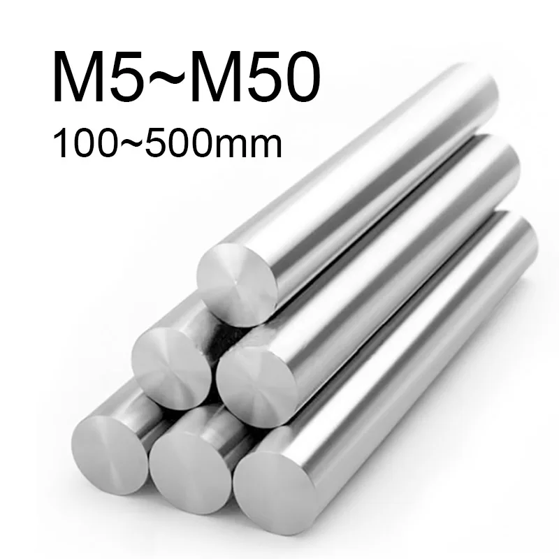 1Pcs Chrome Coated Steel Rod Linear Shaft Rail M5~M50 Length 100mm,200mm,300mm,400mm,500mm Optical Axis