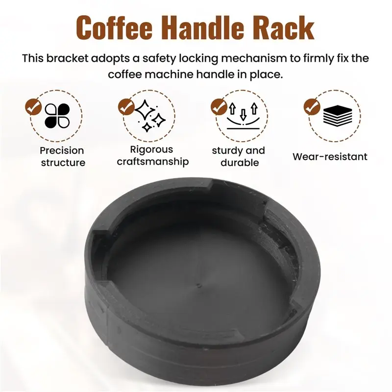 M02K-Coffee Handle Storage Holder Wall Mounted Rack For NINJA ES601 ES655 ES701 Coffee Machine Non-Punching Mount Design