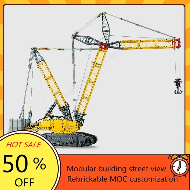 2883PCS MOC Custom Puzzle  Liebherr Crawler Crane LR 13000 Technology  DIY Assembled Model Originality Toys Holiday Xmas Gifts