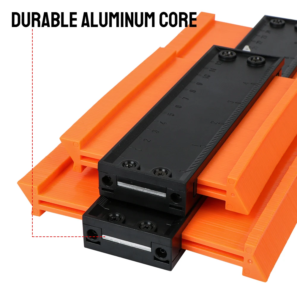 Laminate Tiles Meethulp Gauge Alloy Edge Shaping Wood Measure Ruler Contour Gauge Profile Duplicator Tool Adjustable Lock