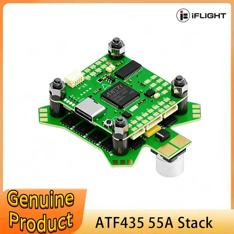 IFlight BLITZ ATF435 55A Stack BLITZ ATF435 Flight Control Bec Output W/ E55S 55A 4-IN-1 2-6S ESC for FPV Racing Drone