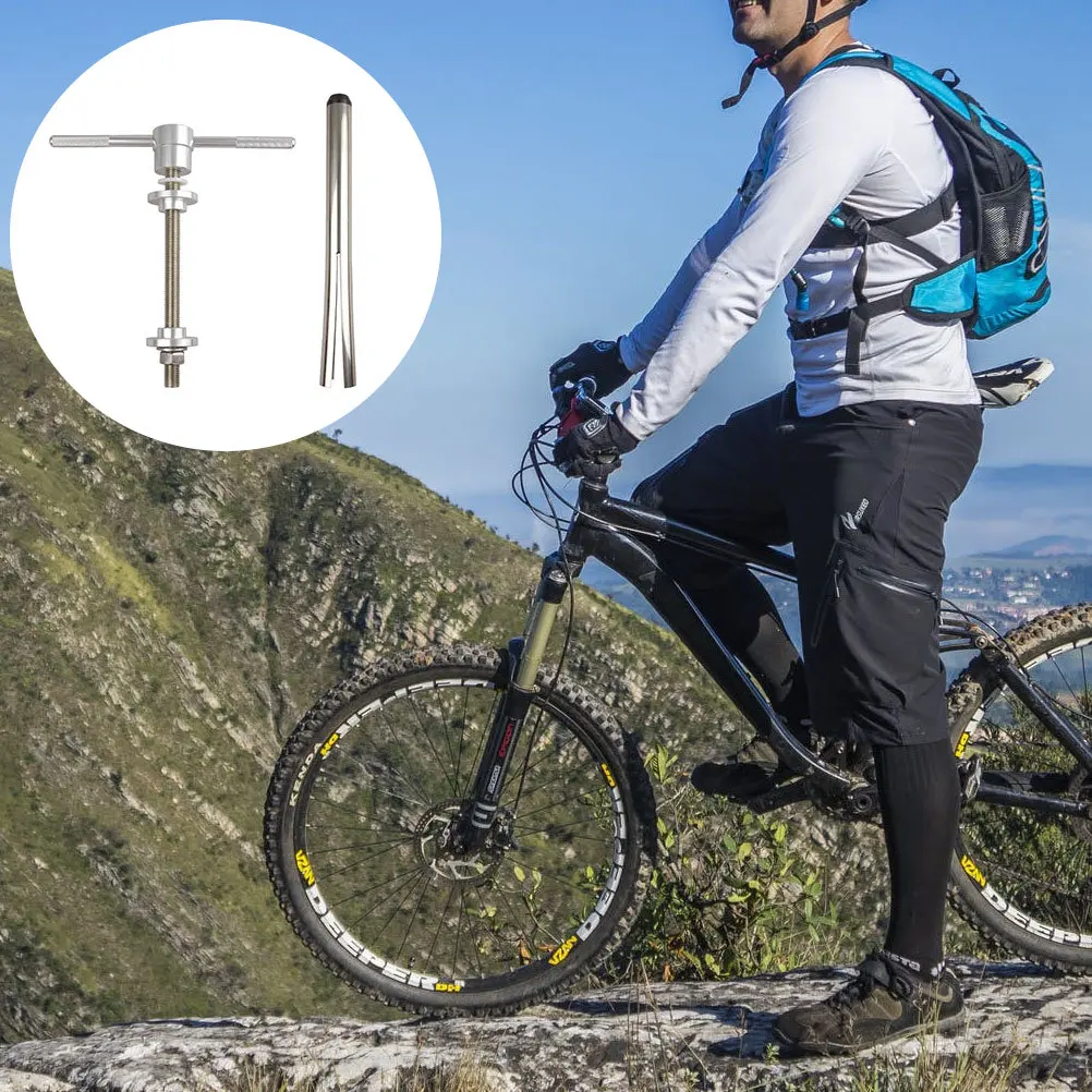 

1Set Bike Headset Bottom Bracket Tool Press Bicycle Repair Center Shaft Installation Tool Multi- Pressure Block Bearing