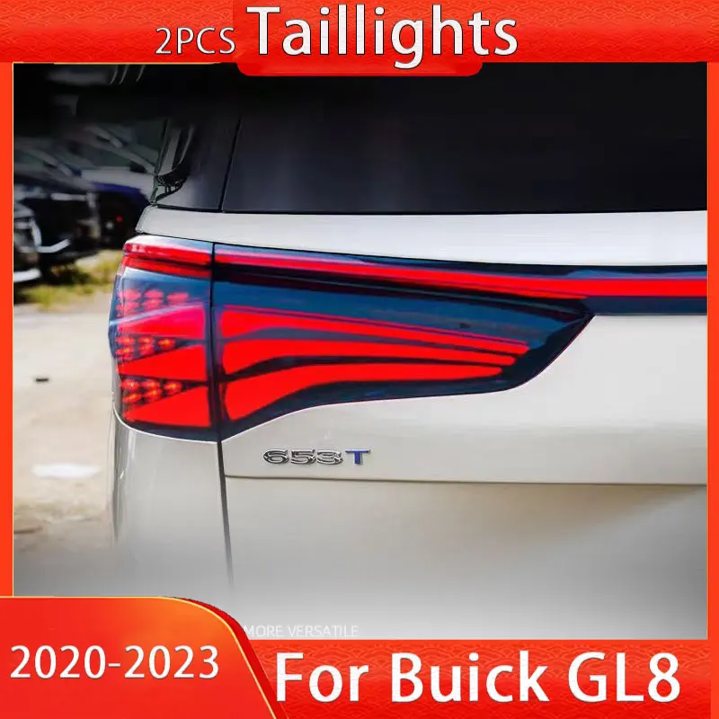 Car Taillight for Buick GL8 Taillight Assembly 20-23 Avenir Taillight Refit 18 Tail Light Fog LED Streamer Turn Signal Running
