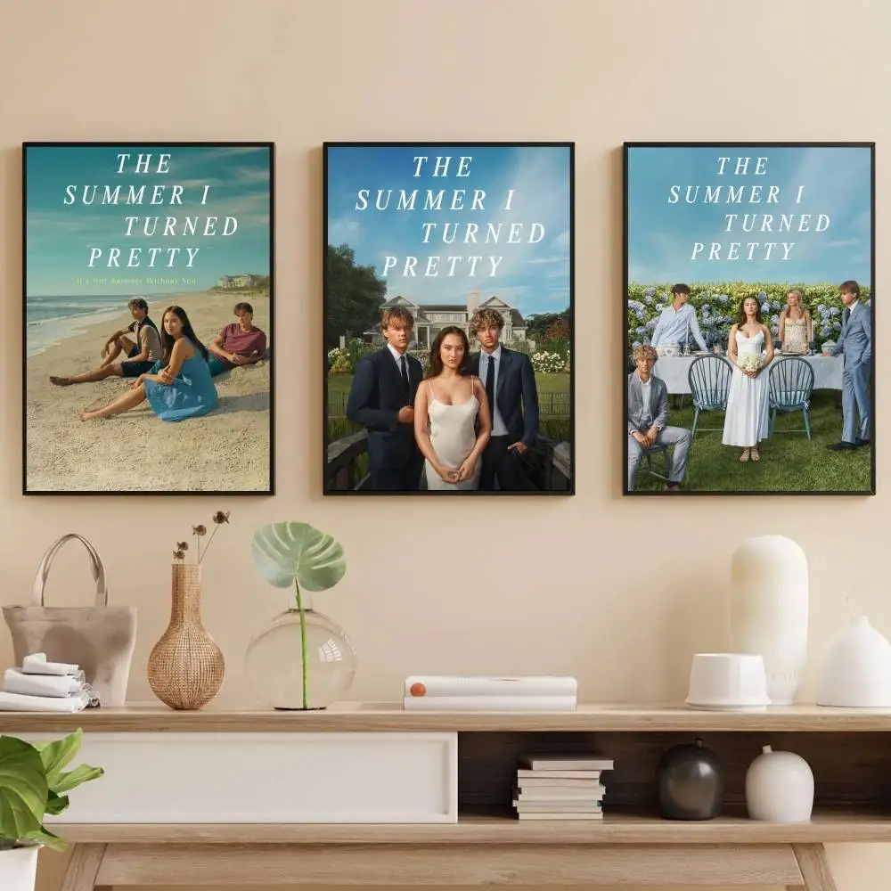 

The S-Summer I T-Turned Pretty Poster Self-adhesive Art Waterproof Paper Sticker Coffee House Bar Room